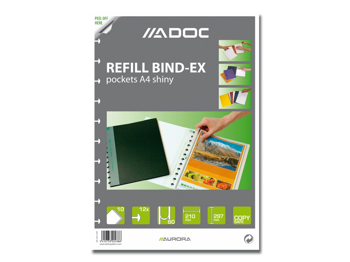 ADOC Pochettes rempl. A4 5810.000 matt 10 pcs. (5410733224232)