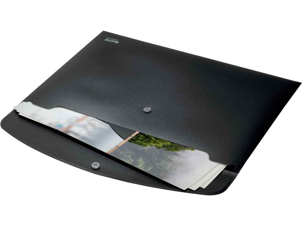 LEITZ Pochettes à élast. Recycle A4 4678-00-95 noir, PP (4002432128013)