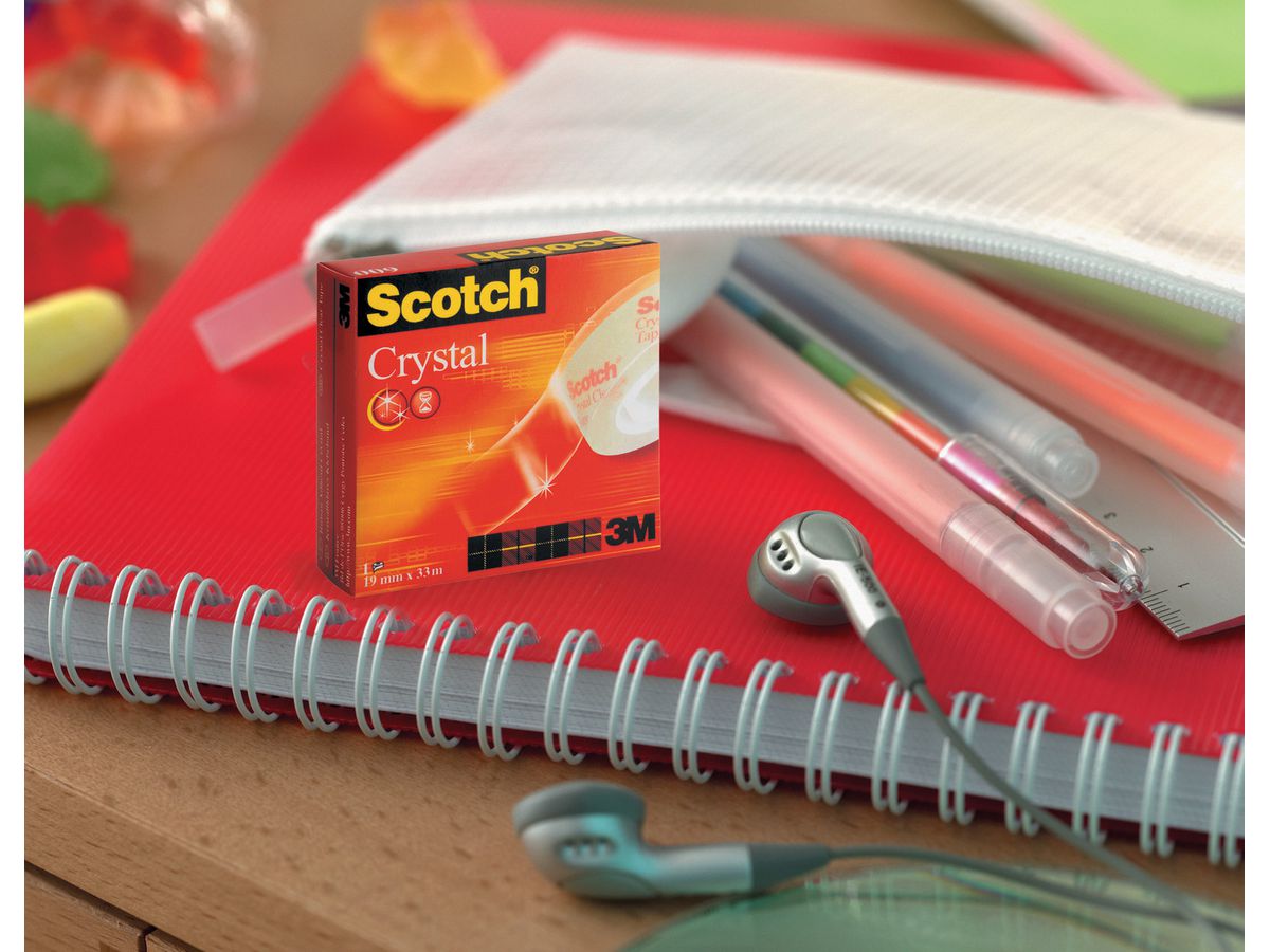 SCOTCH Crystal Clear 600 19mmx33m 6-1933R8 transparent 8 pcs. (4046719362332)