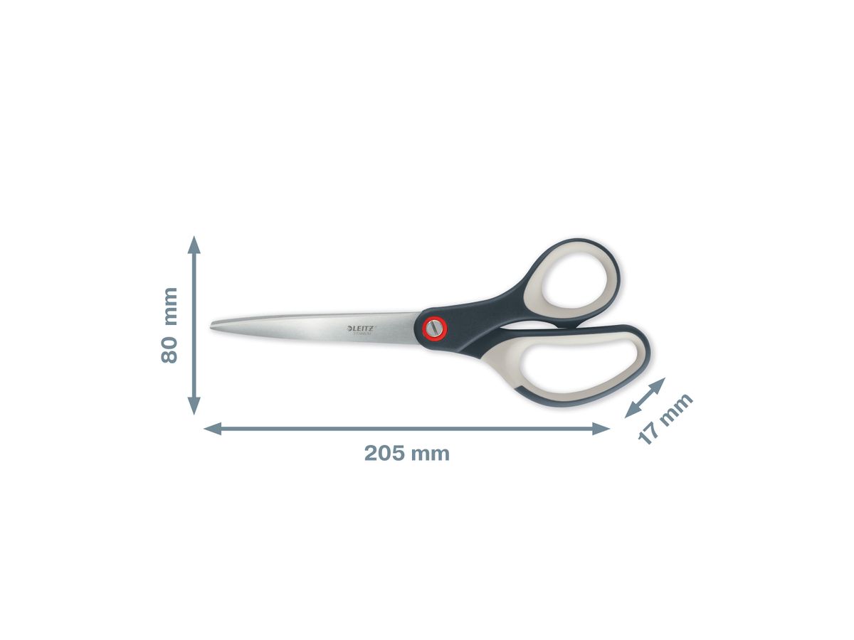 LEITZ Ciseaux Titan Cosy 5332-00-89 gris 20.5cm (4002432128563)