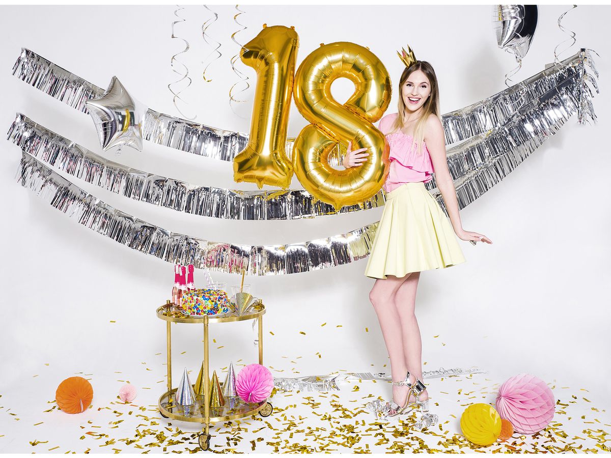 PARTYDECO Folienballon Ziffer 8 86cm FB1M-8-019 gold (5902230736184)