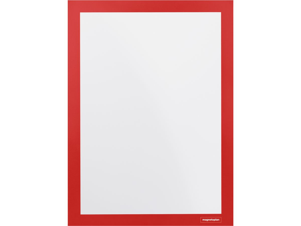 MAGNETOPLAN Magnetrahmen A4 1131906 selbstklebend, rot 2 Stk. (4013695064970)