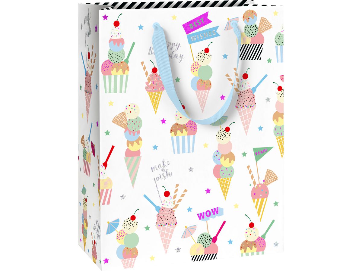 STEWO Borsa regalo Gelato 2544520360 bianco 23x13x30cm (7630050881859)