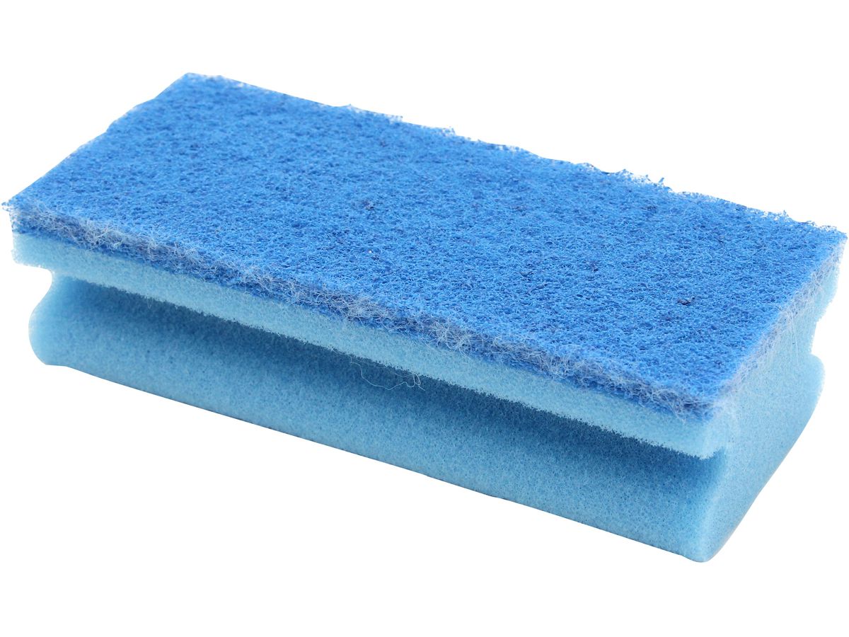 WEITACLEAN Éponge pad 150x70x43mm 5028028 bleu, grattant 10 pièces (7610588108529)