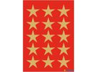 HERMA Sticker Sterne 3414 gold 45 Stück/3 Blatt (4008705034142)