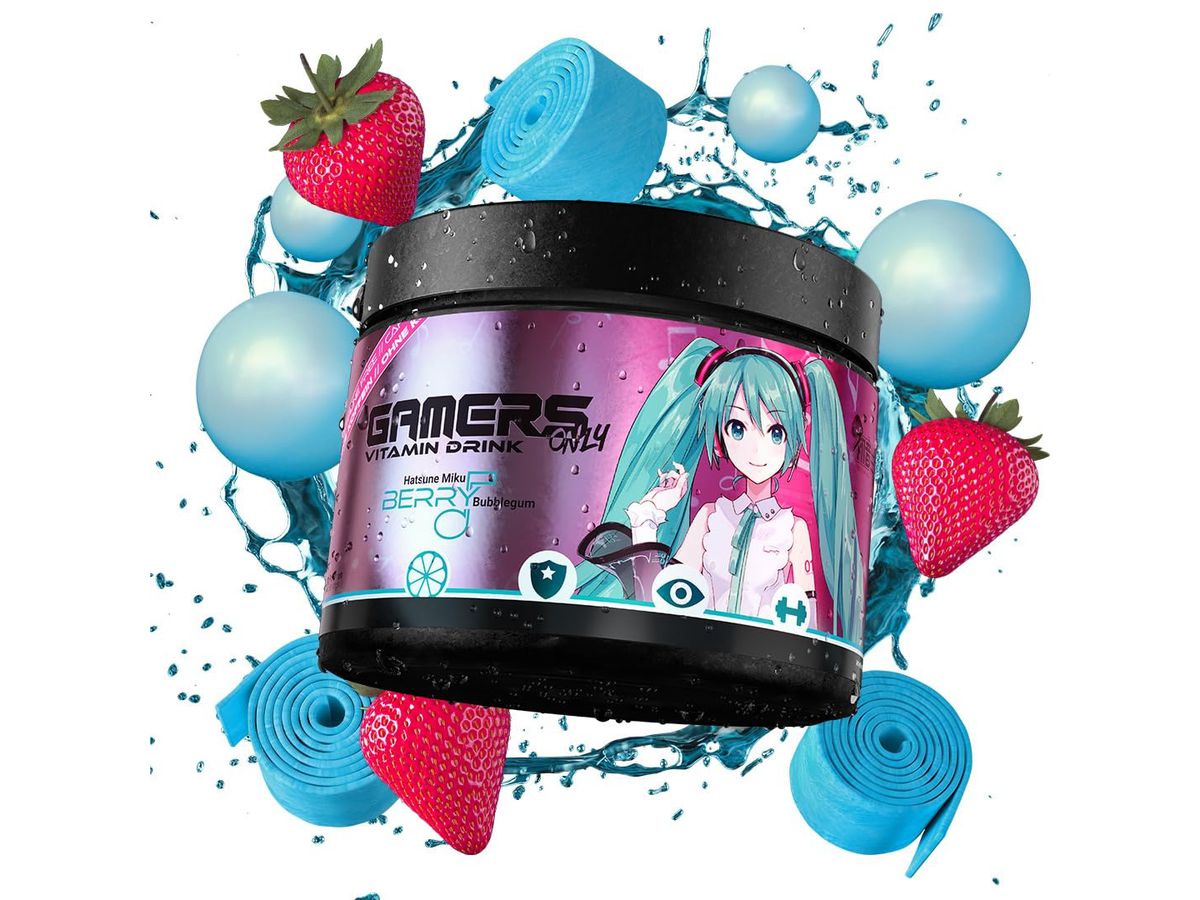 GAMERSONLY Vitamin Drink Powder 40 Port. GO08DL0323 Hatsune Miku Berry Bubblegum (9120119171703)