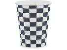 PARTYDECO Gobelets 220ml KPP74-EU1 Drapeau à damier 6 pièces (5904555025752)