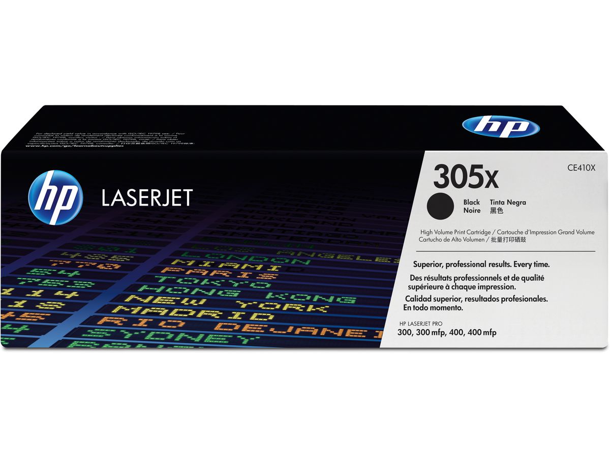 HP Cartouche toner 305X noir CE410X LJ Pro Color M375 4000 pages (0884962772355)