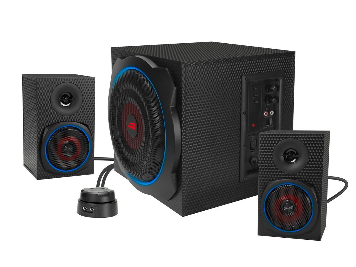 SPEEDLINK Gravity Carbon RGB 2.1 SL-830100-BK Subwoofer System black (4027301380262)