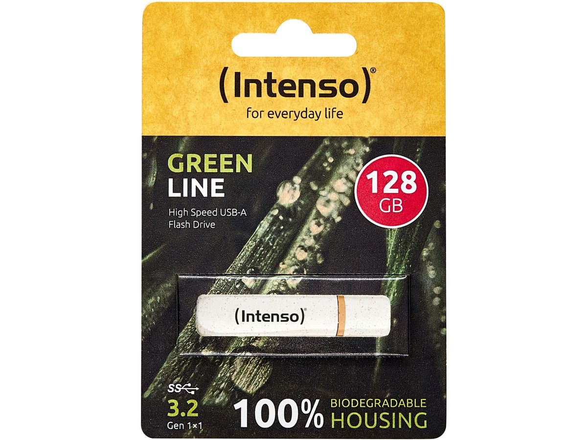 INTENSO USB-Stick Green Line 128GB 3540491 USB 3.2 (4034303032853)