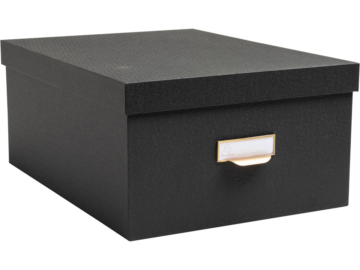 EXACOMPTA Ablagebox OfficeByMe 79601E schwarz 3er-Set (3130630796015)