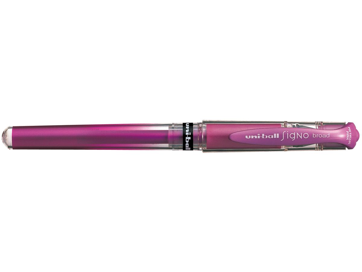 UNI-BALL Signo Broad 1mm UM153MET.PIN pink-metallic (4902778677636)