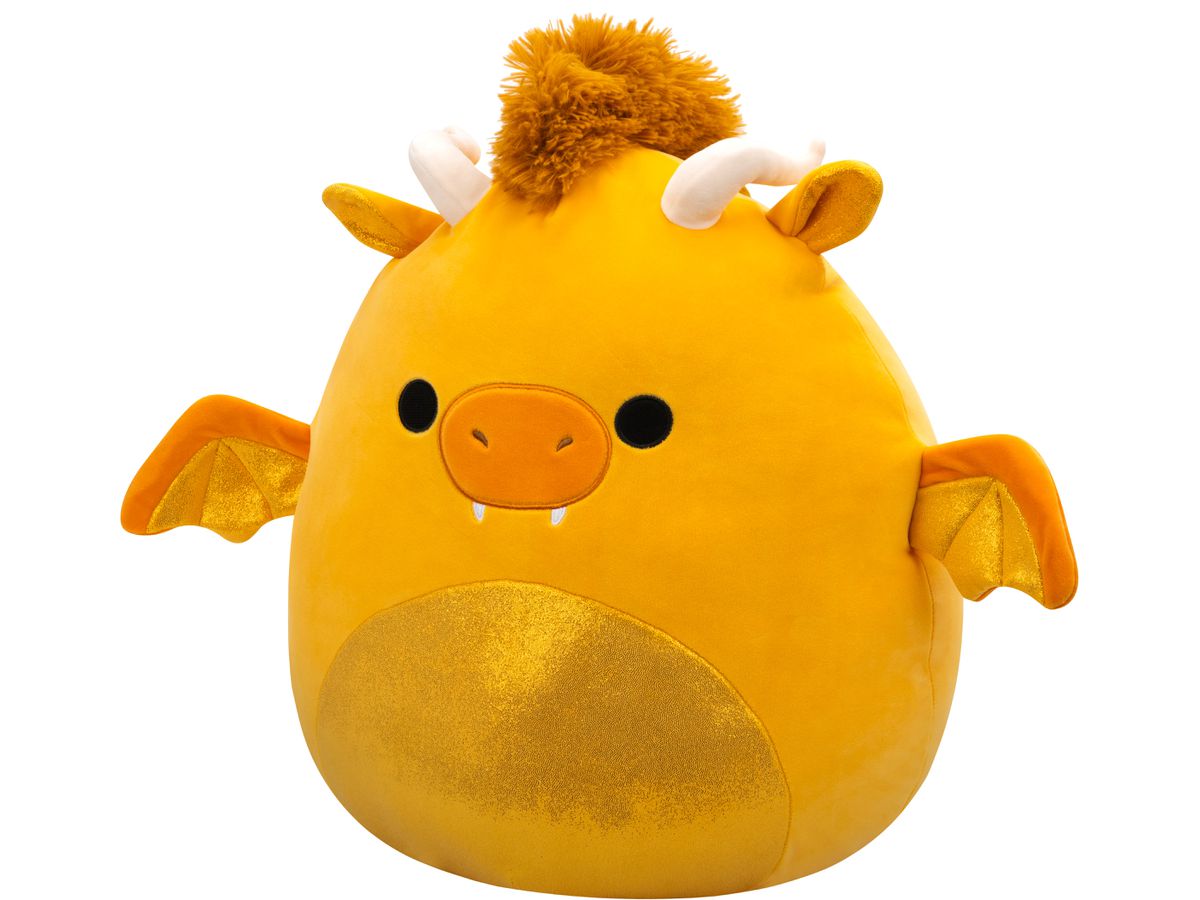 SQUISHMALLOWS Mister Drache 40cm 6700.45339 gold mit glitzerndem Bauch (0196566453395)
