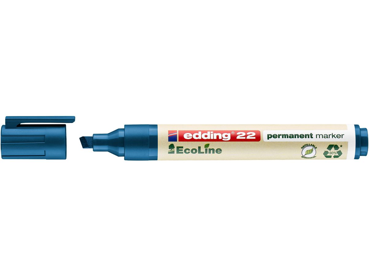 EDDING Permanent Marker 22 1.0-5.0mm 22-3 blu (4004764918027)