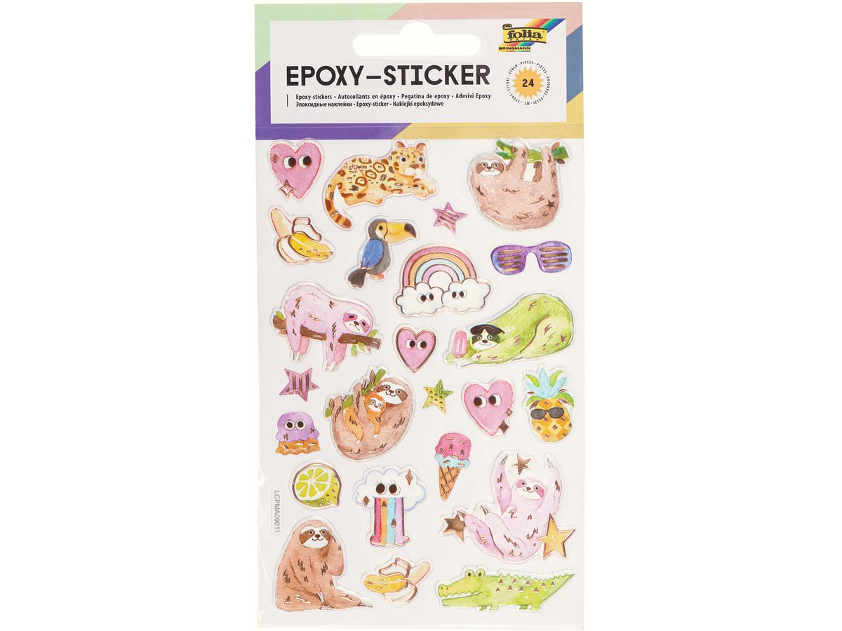 FOLIA Epoxy-Sticker 10x15cm 16301 Summer (4001868106725)