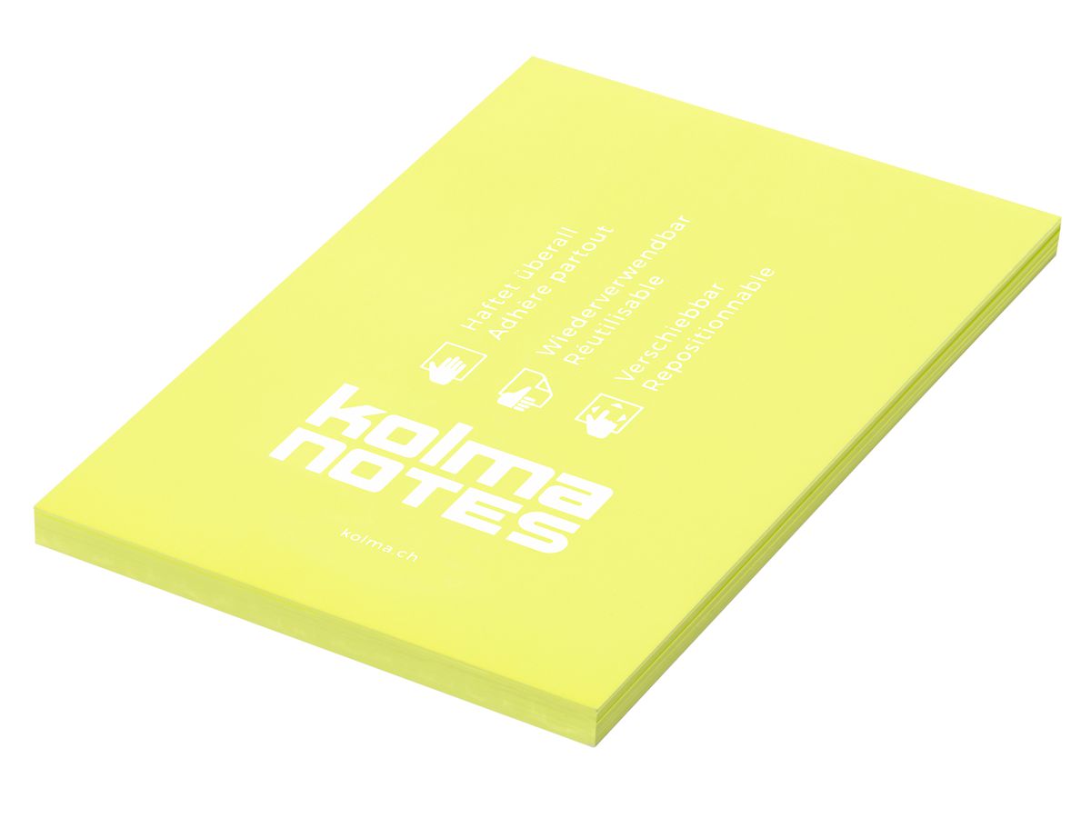 KOLMA kolma NOTES A6 13.006.11 1x100 fogli giallo (7611967130148)
