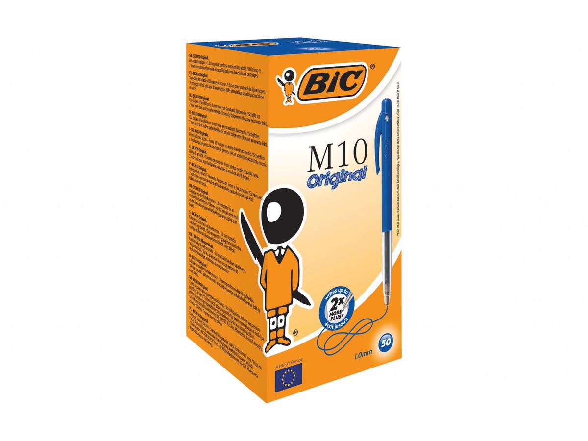 BIC Penna a sfera M-10 1199190121 blu (7612532050397)