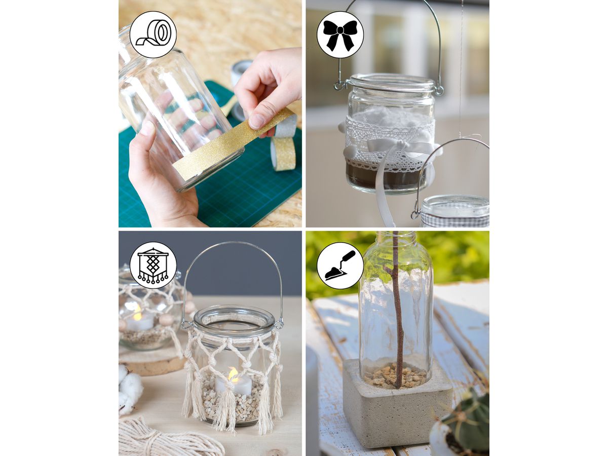 I AM CREATIVE Bicchiere co tappo oscillante 5100.09 trasparente 8x12cm (7611983151295)