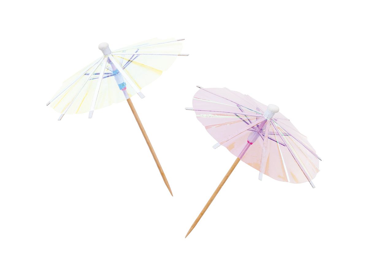 RICO DESIGN Ombrellini deco. 8.3x10cm 81004.00.17 trasparente 12 pezzi (4051271193317)