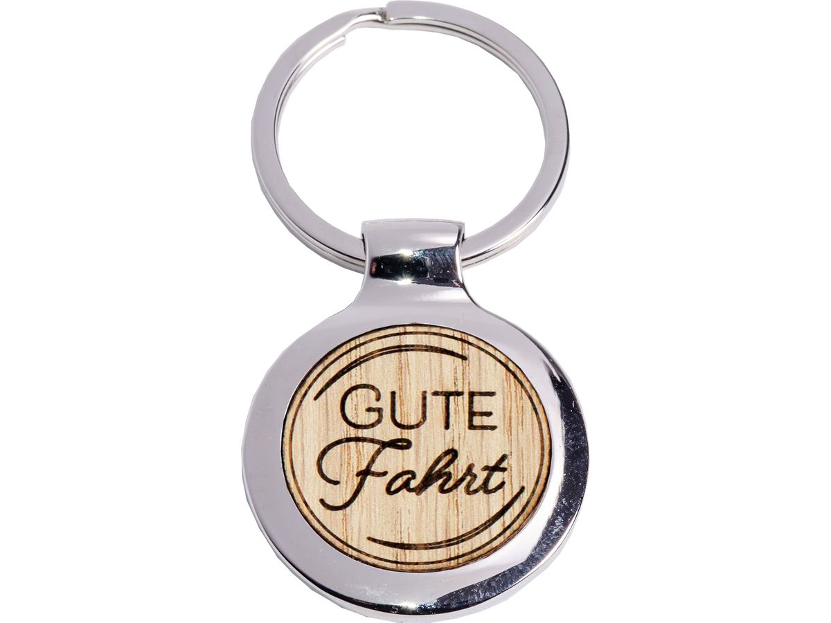 ROOST Portachiavi 3.5x3cm SA320 Buon viaggio, tondo (9002663656403)