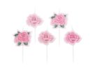 RICO DESIGN Bougies d'anniversaire 400889 roses 5 pièces (4051271224486)