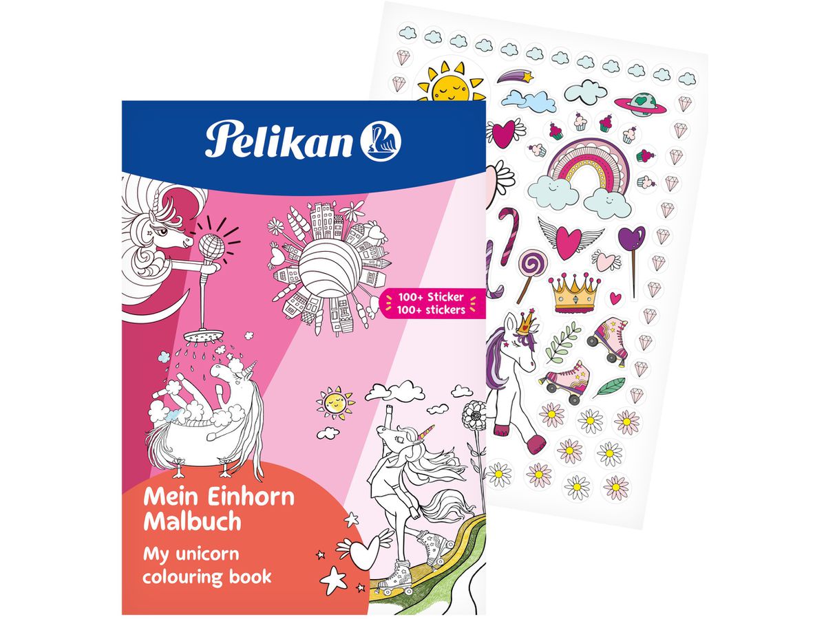 PELIKAN libro da colorare con adesivi 101530 A4 100g/m2 (4012700101532)