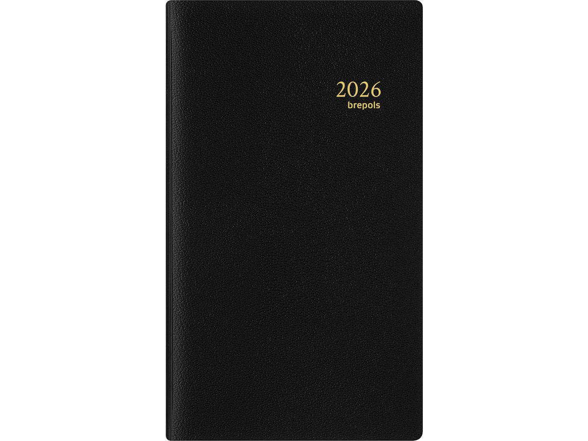 BREPOLS Agenda Breplan Genova Pla 2026 0.774.2051 1S/1P noir 9x16cm (5412303124256)