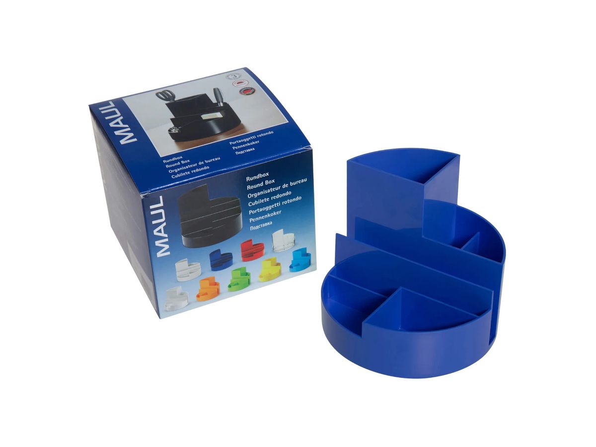 MAUL Rundbox 6.35 blau 6 Fächer (4002390006316)