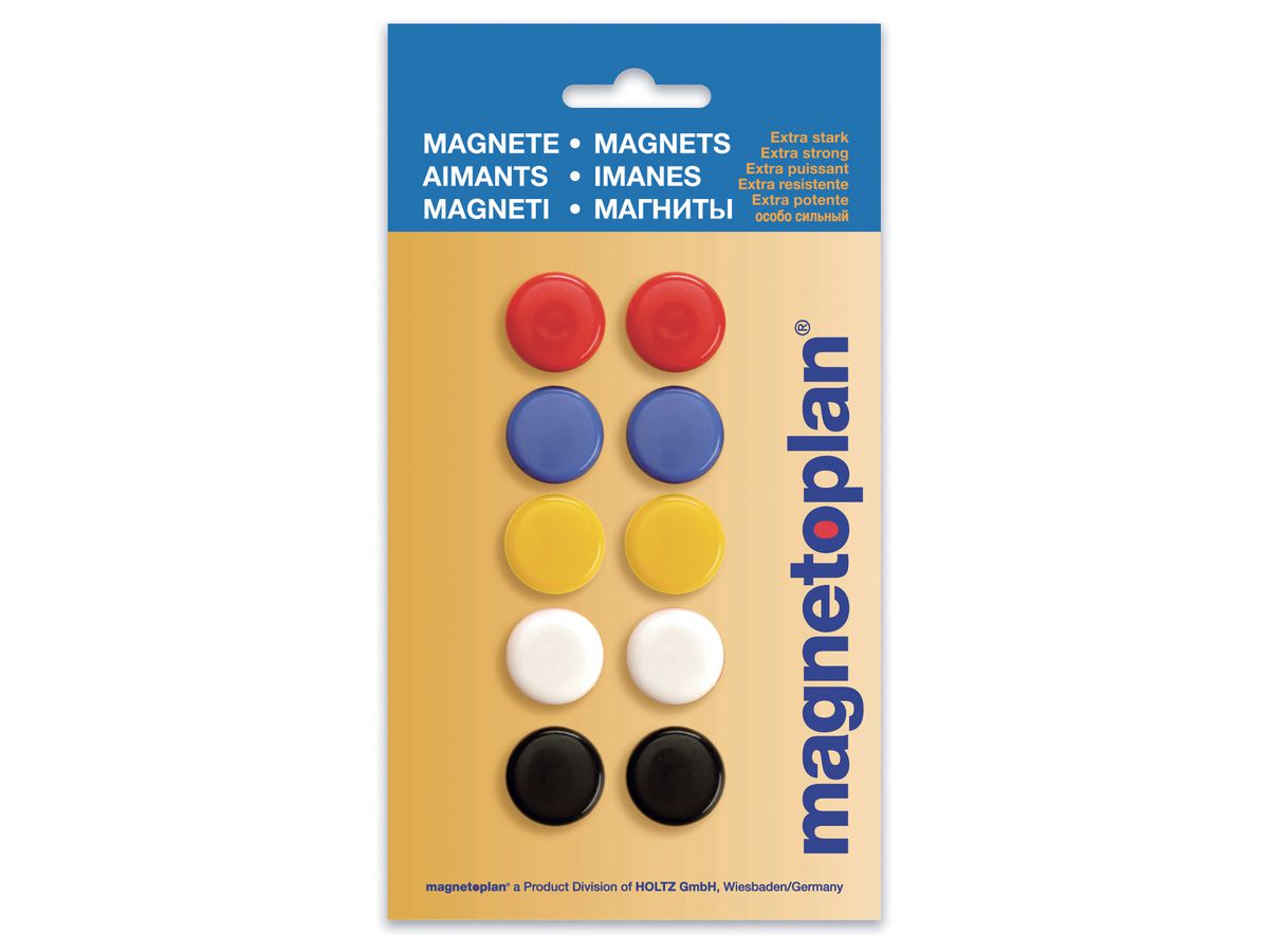 MAGNETOPLAN Signalmagnete 16662 ass. D=20mm 10 Stk. (4013695028354)