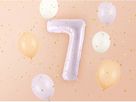 PARTYDECO Ballon en plastique no. 7 72cm FB230G-7-014 violet (5904555052598)