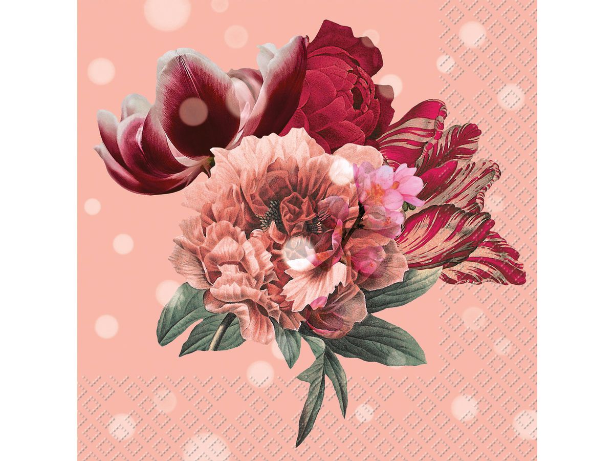 STEWO Salviette Lenora 33x33cm 2572605625 rosa 20 pezzi (7630050821060)