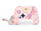 POWER A Enhanced Wireless Ctrl. NSGP025501 NSW, Princess Peach Plaid (0617885085116)