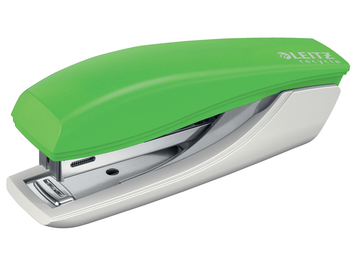 LEITZ Agrafeuse Mini NeXXT Recycle 5617-00-55 vert, CO2 neutre 10 feuilles (4002432135417)