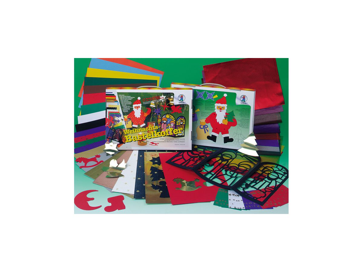 URSUS Bastelkoffer 25x35cm 15290099 Weihnachten 53 Blatt (4008525580027)