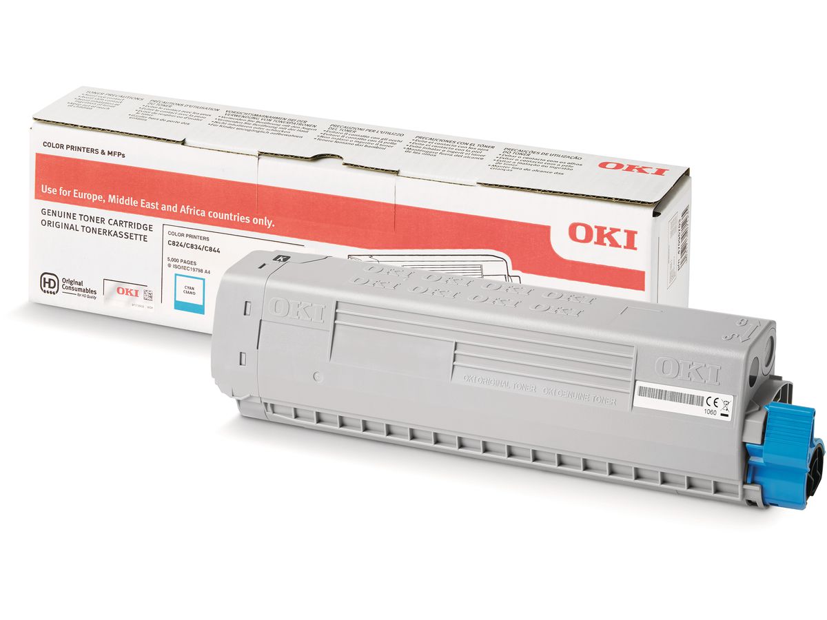 OKI Toner cyan 47095703 C824/834/844 5000 pages (5031713071235)