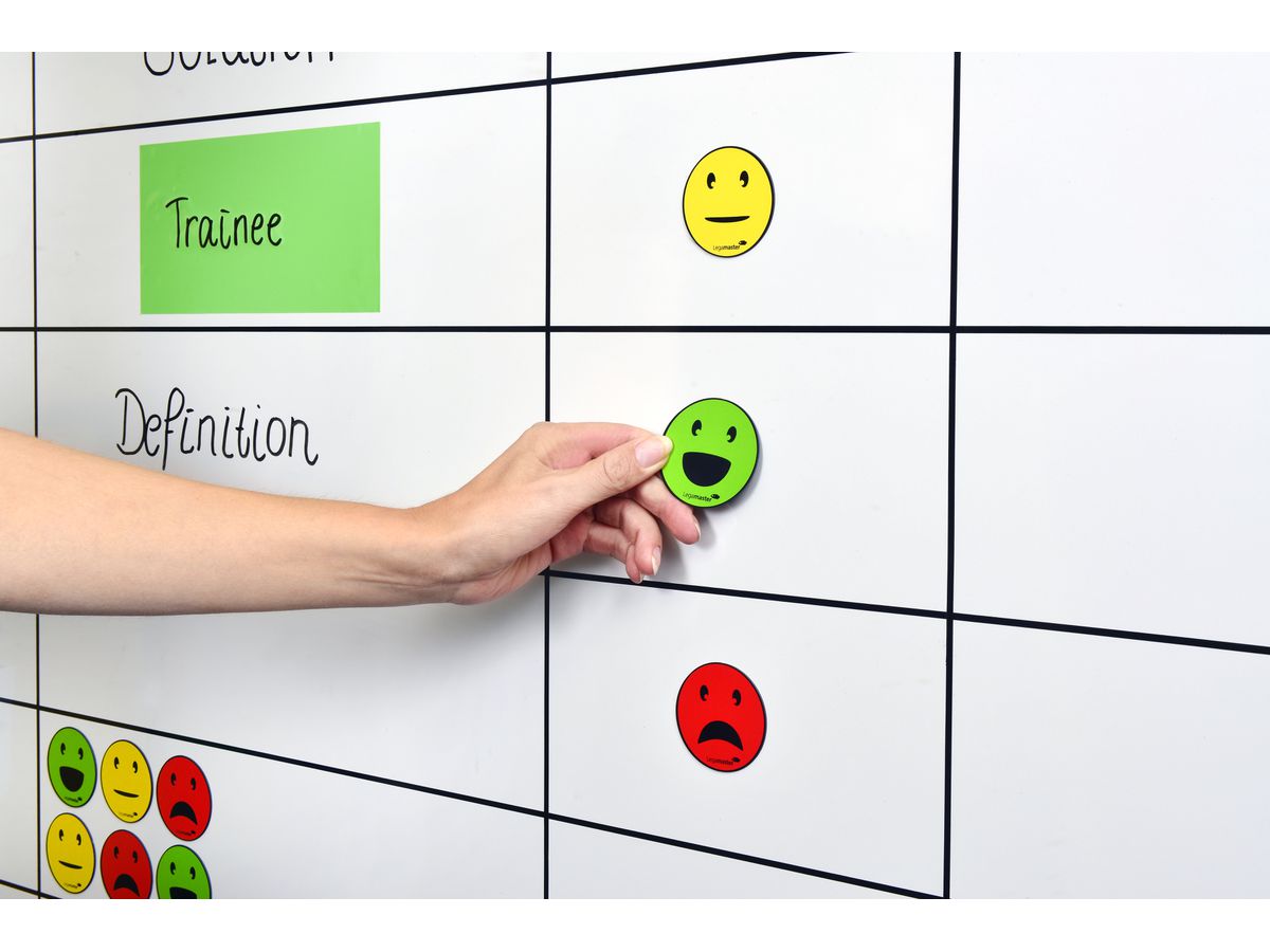 LEGAMASTER Symbols Emoticon 50mm 7-123304 PP ass., magnetico 6 pezzi (8713797088978)