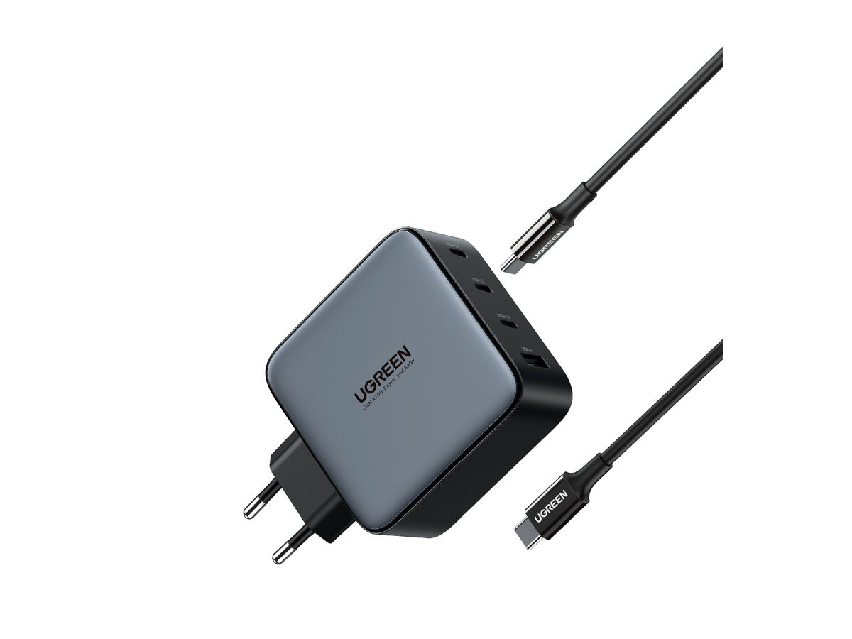 UGREEN USB Charger 100W 4-Port set 90575 PD GaN 3xUSB-C,1xUSB-A&cable (6957303895755)