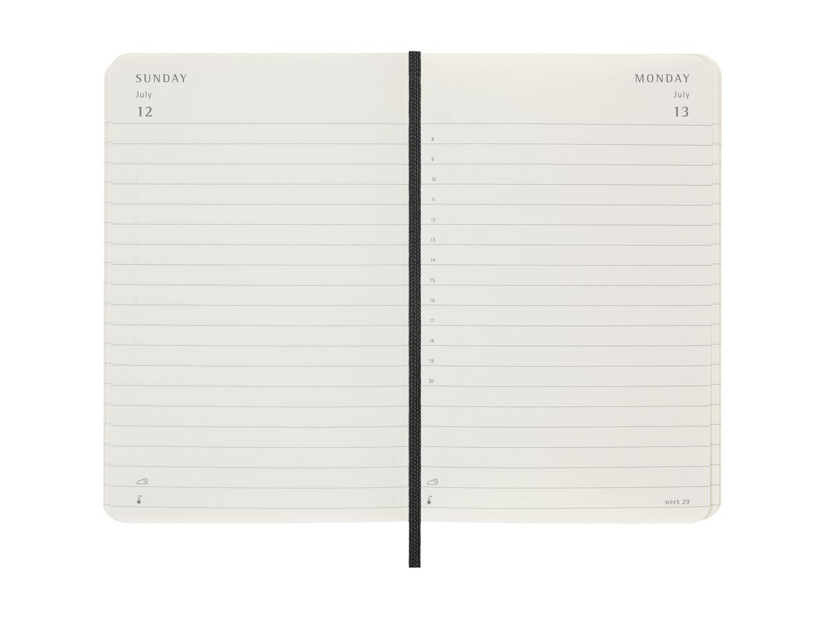 MOLESKINE Agenda Classic Pocket 2026 DSB12DC2Y26 1G/1P nero SC 9x14cm (8056999274634)