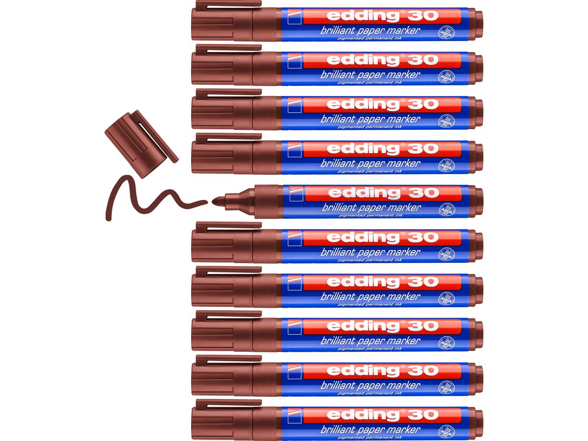 EDDING Permanent Marker 30 1,5-3mm 30-7 brun (4004764064519)