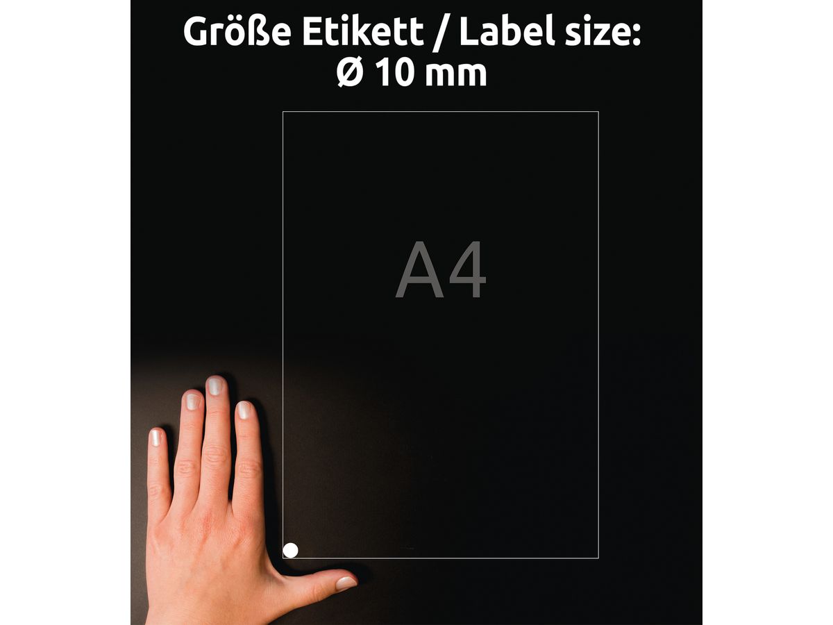 AVERY ZWECKFORM Etiquettes 10mm L6019REV2 blanc 7875 pcs. (4004182060193)