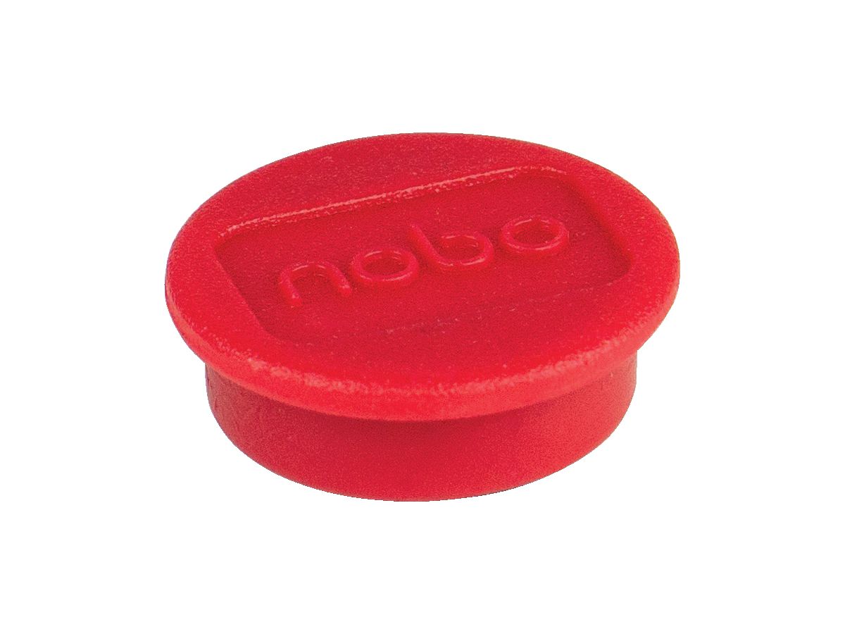 NOBO Magnet rund 24mm 1915293 rot 10 Stück (5028252611152)