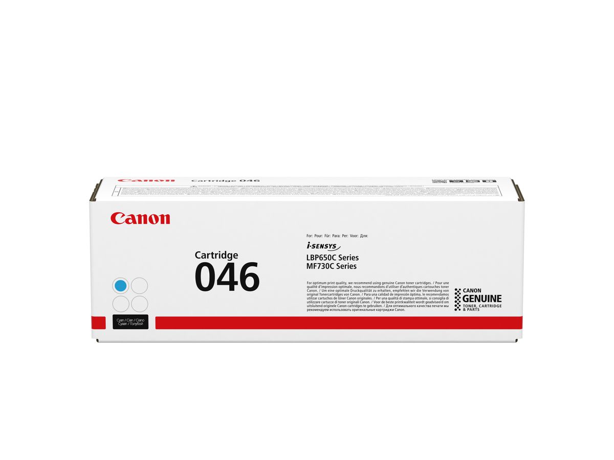 CANON Cartouche toner 046 cyan 1249C002 LBP653Cdw/654Cx 2300 pages (4549292073874)