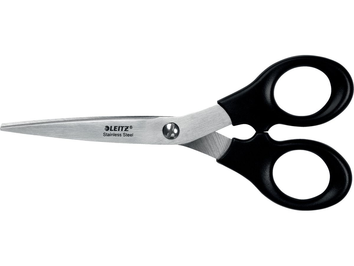 LEITZ Ciseaux acier inox 16.5cm 5423-00-95 noir (4002432138241)