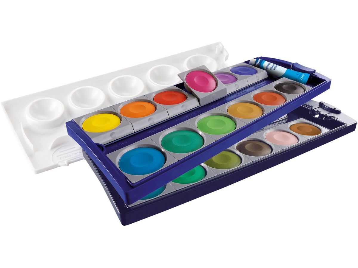 PELIKAN Couleur opaquen 735K/24 24 couleurs Blanc opaque (4012700720863)