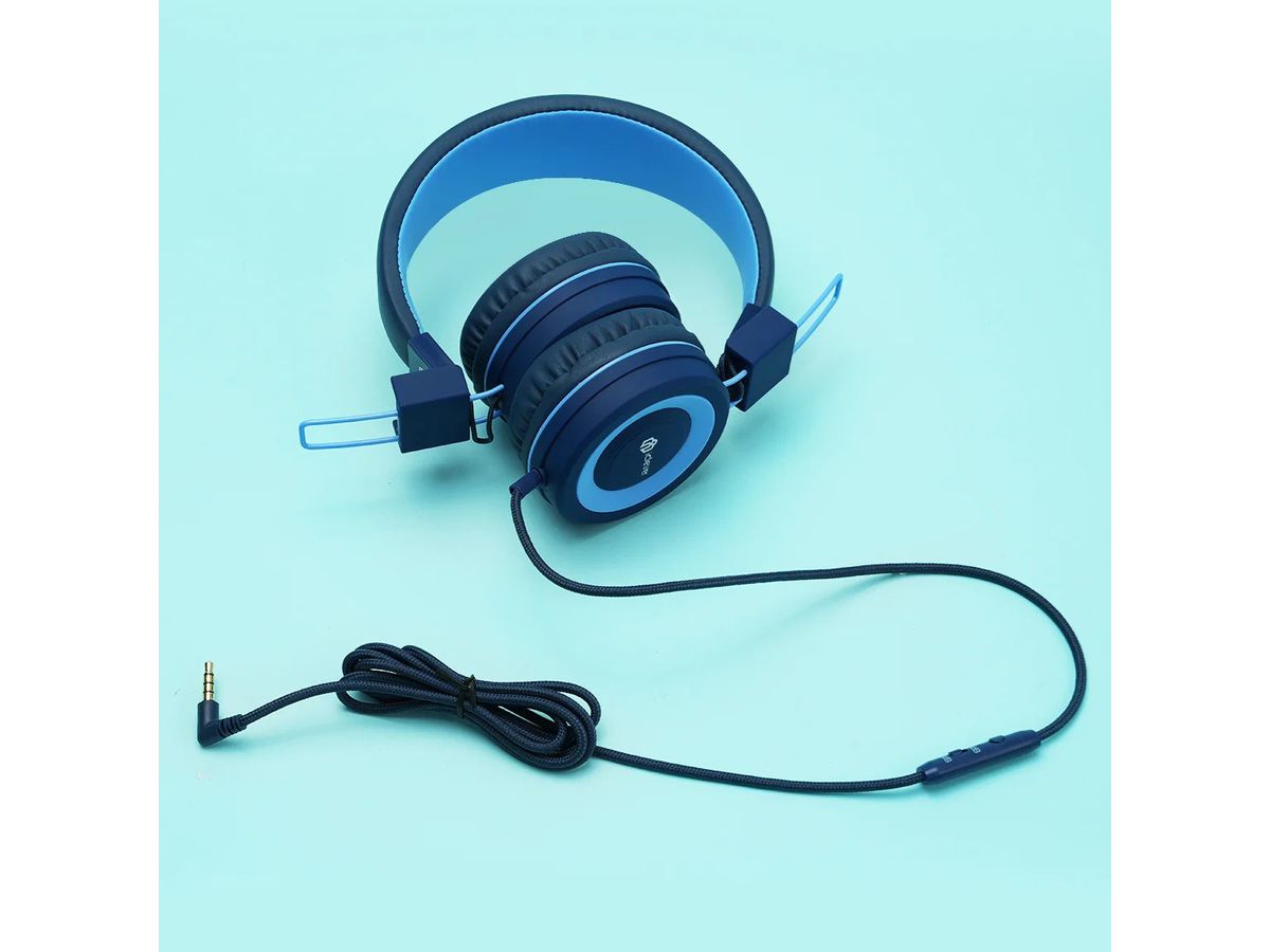 ICLEVER Wired Kids Headphones C01-1702N-31 HS14, 3,5mm, Mic, black/blue (6972838614565)