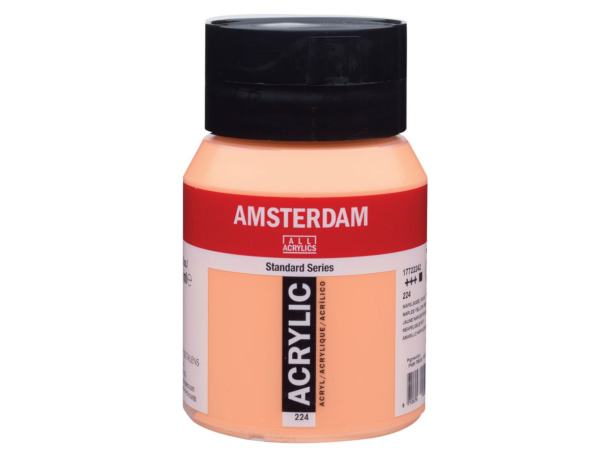 AMSTERDAM Colore acrilici 500ml 17722242 Napoli giallo/rosso 224 (8712079159221)