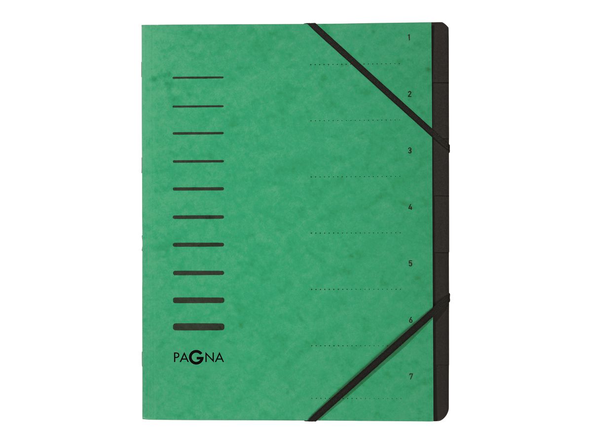 PAGNA Ordnungsmappe A4 40058-03 grün 7-teilig (4013951007987)