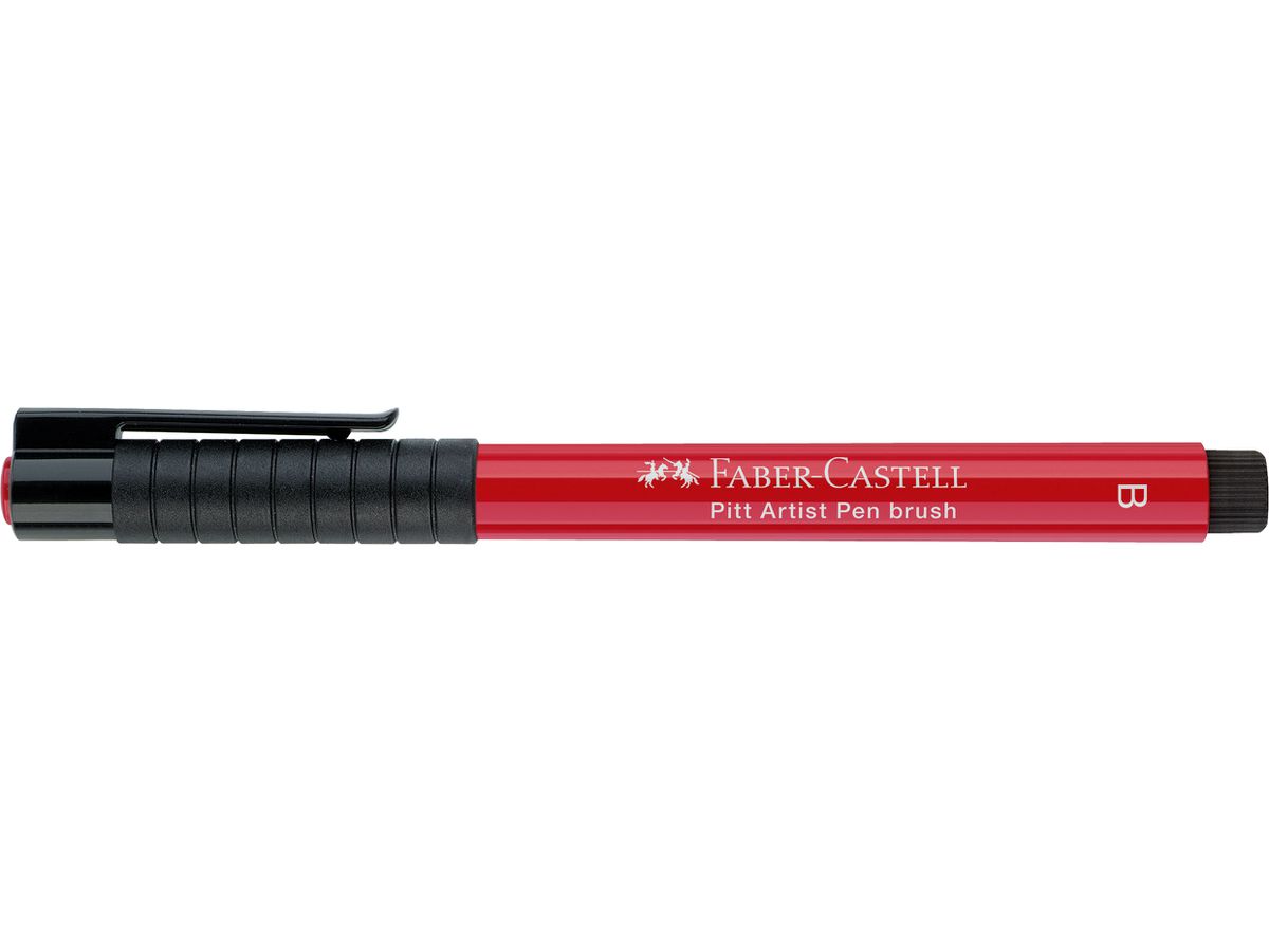 FABER-CASTELL Pitt Artist Pen Brush 2.5mm 167419 deep scarlet red (4005401674191)