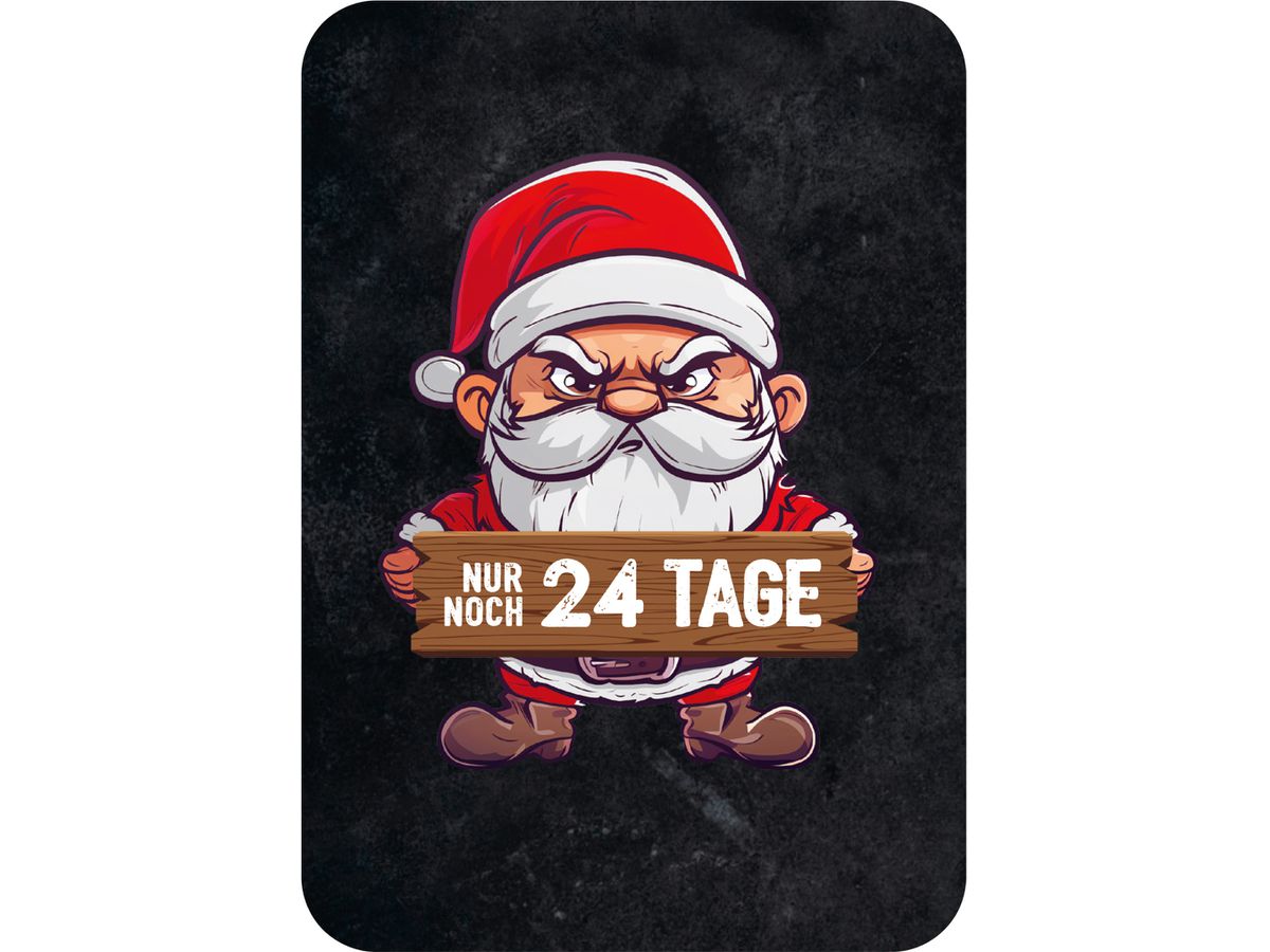 ARS EDITION Calend. L'Avent 7.2x10.5cm 136193 24 mauvais slogans (9783845861937)