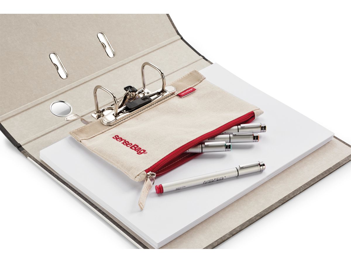 TRANSOTYPE senseBag classeur trousse 76138003 creme 210x125mm (4013695263960)